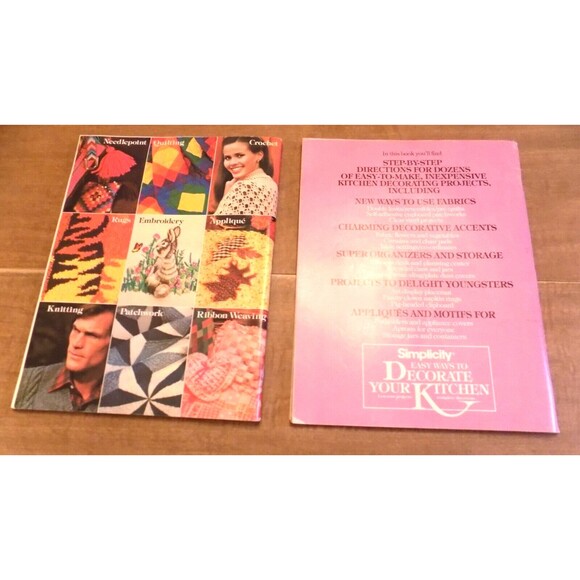 Vtg Simplicity Sewing Guide Books with Full Size Patterns Needleworking 1980s - Picture 2 of 10